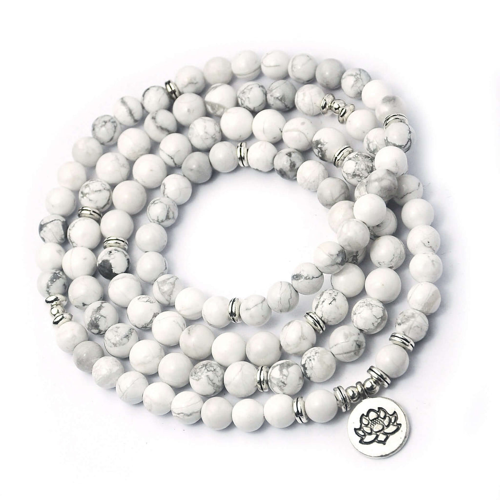 Amazon Stone Tiger Eye Stone Bracelet Necklace 108 Buddha Beads Lotus Bracelet - Novair-product name