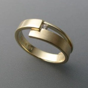 Gold Ring Female Wholesale Irregular Asymmetric - Novair-product name
