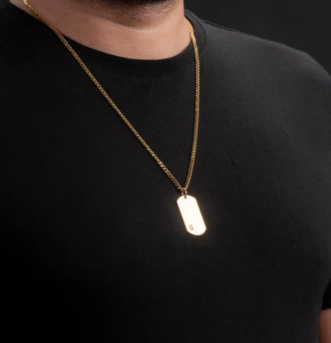 Stainless Steel Dog Tag Blank Tag, Laser-engraved Tag Nk Chain - Novair-product name
