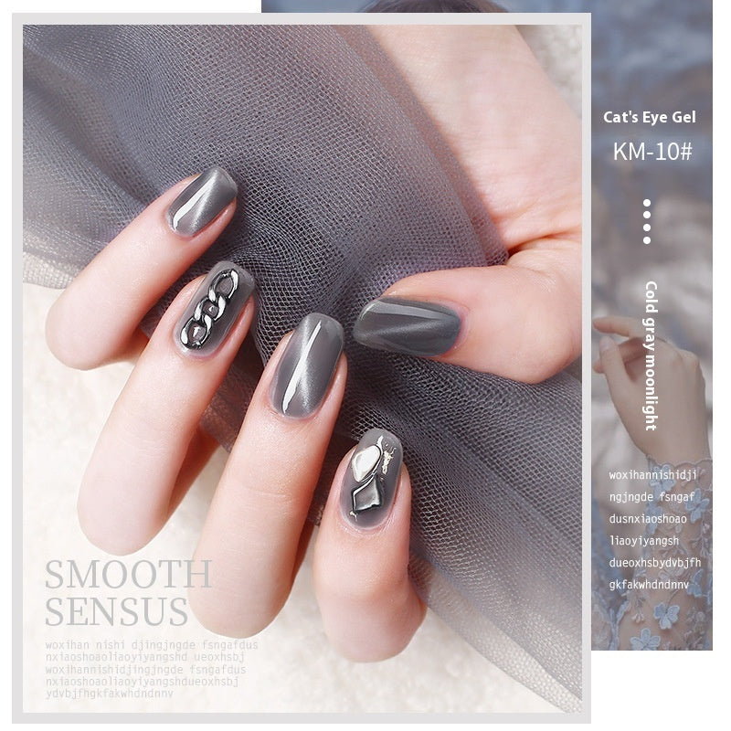 New 36 Colors Suit White Phototherapy Plastic Cat Eye Series Nail Polish Gel - Novair-product name