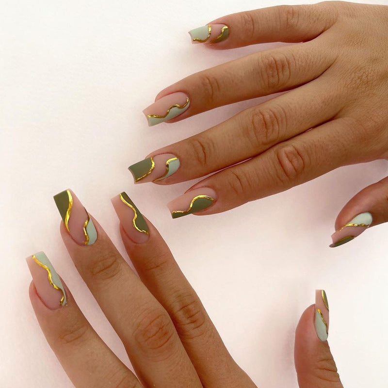 Wear Nail Graffiti Color Matching Fake Nails - Novair-product name