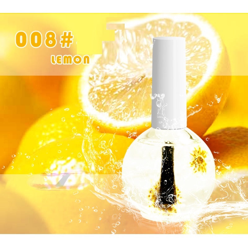 Nail Beauty Dried Flowers Nutrition Nail Treatment Oil Anti-agnail Nail Edge Moisturizing Nail Base Coat Natural Dried Flower Nutrient Solution - Novair-product name