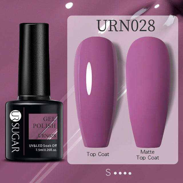 Black White Red Glitter Color Gel Nail Polish Matte - Novair-product name