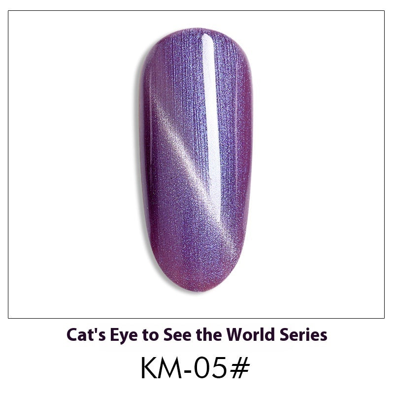 New 36 Colors Suit White Phototherapy Plastic Cat Eye Series Nail Polish Gel - Novair-product name