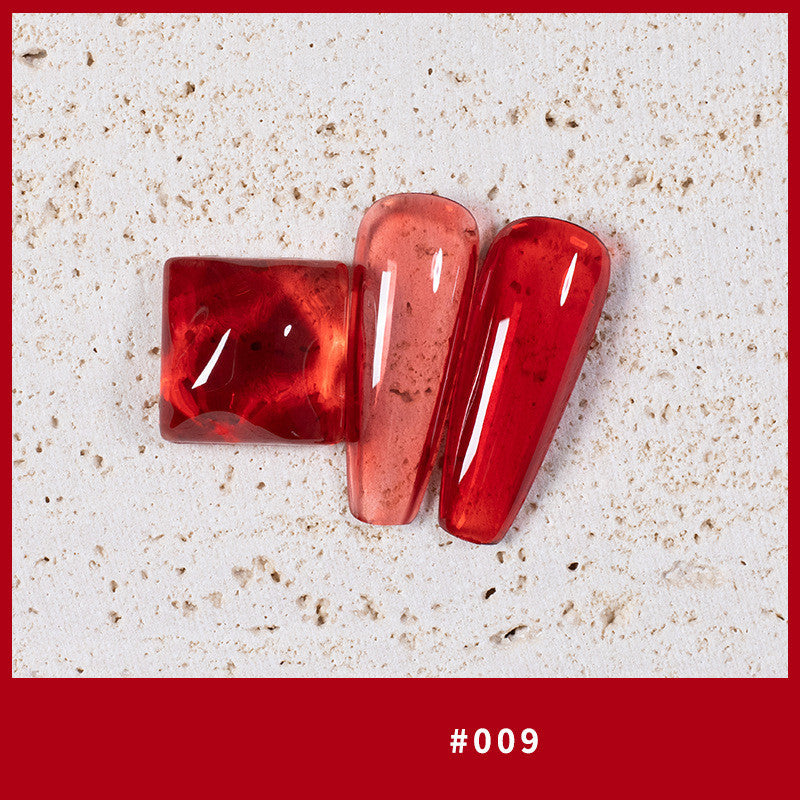 9 Colors Amber Set UV Gel Nail Polish Ice Penetration Soak Off Shining - Novair-product name