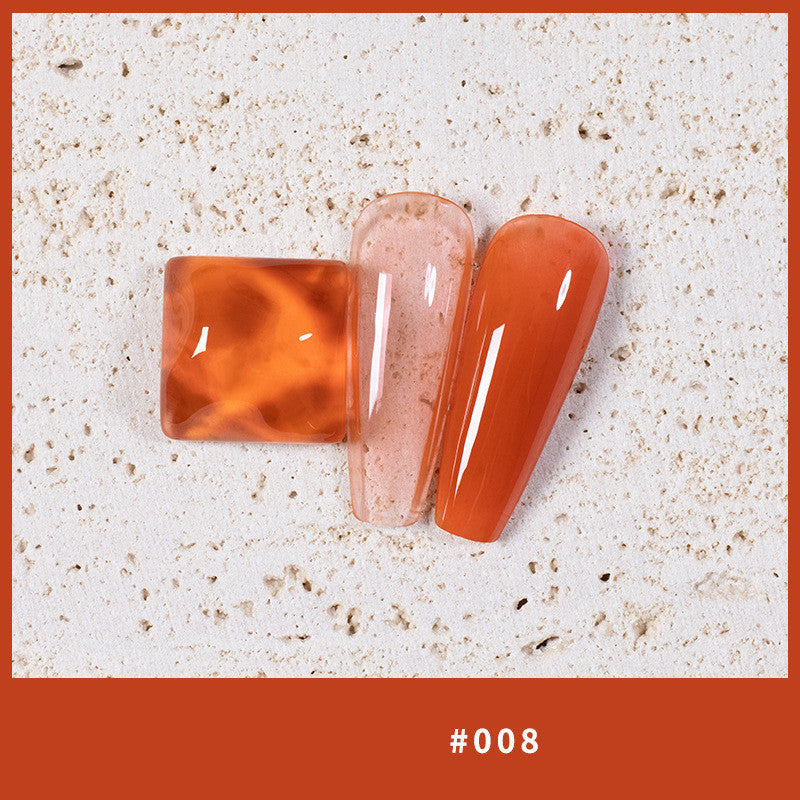 9 Colors Amber Set UV Gel Nail Polish Ice Penetration Soak Off Shining - Novair-product name