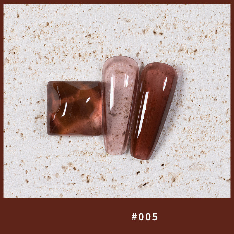 9 Colors Amber Set UV Gel Nail Polish Ice Penetration Soak Off Shining - Novair-product name