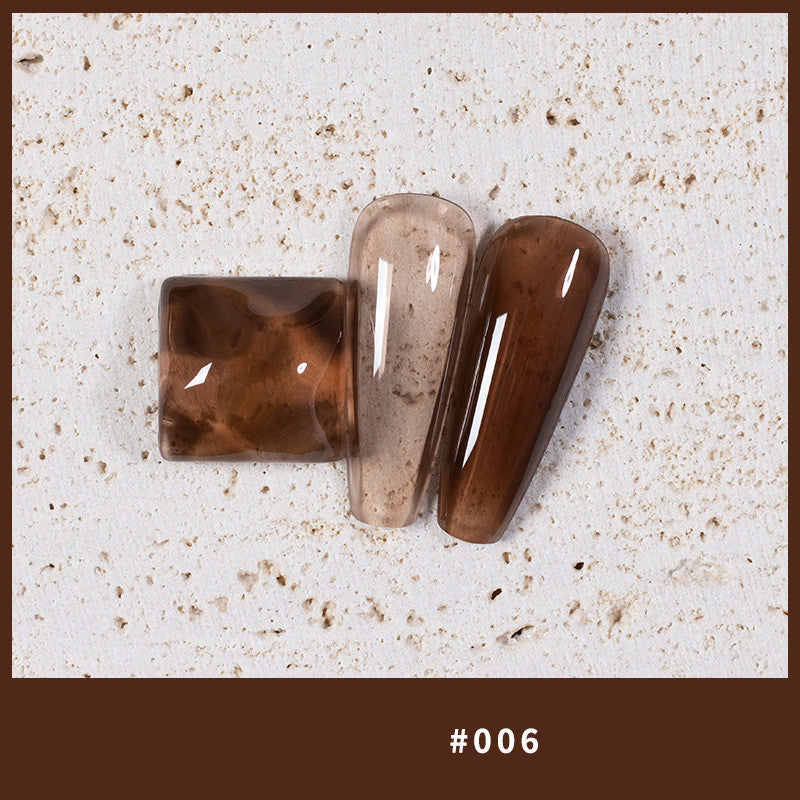 9 Colors Amber Set UV Gel Nail Polish Ice Penetration Soak Off Shining - Novair-product name