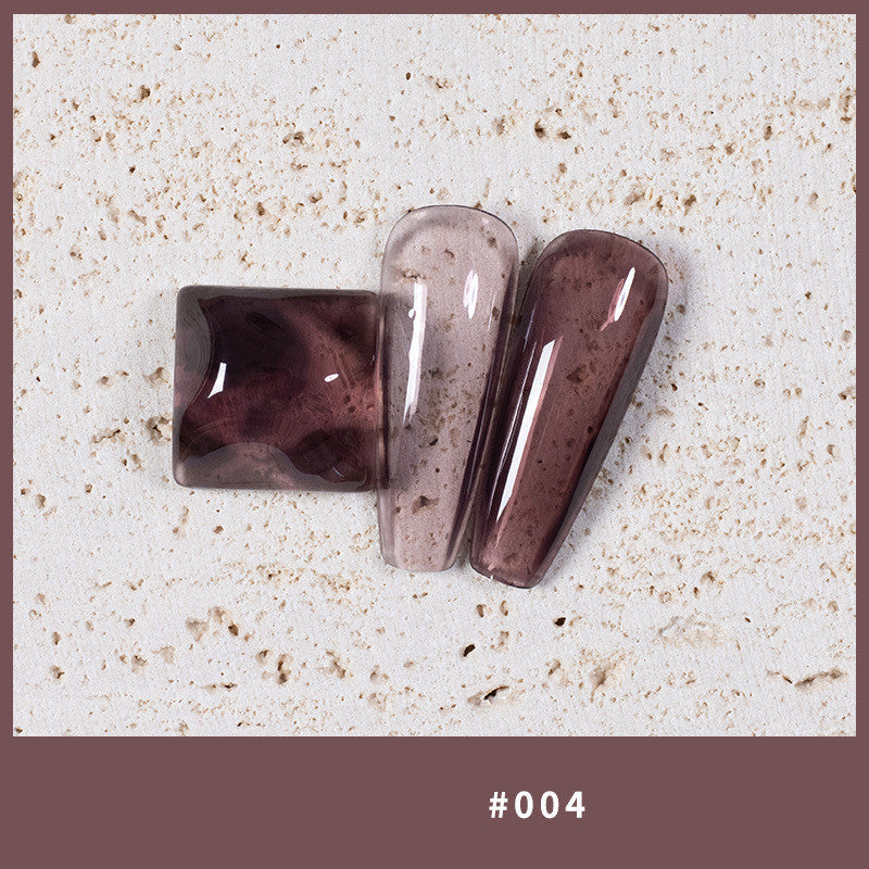 9 Colors Amber Set UV Gel Nail Polish Ice Penetration Soak Off Shining - Novair-product name