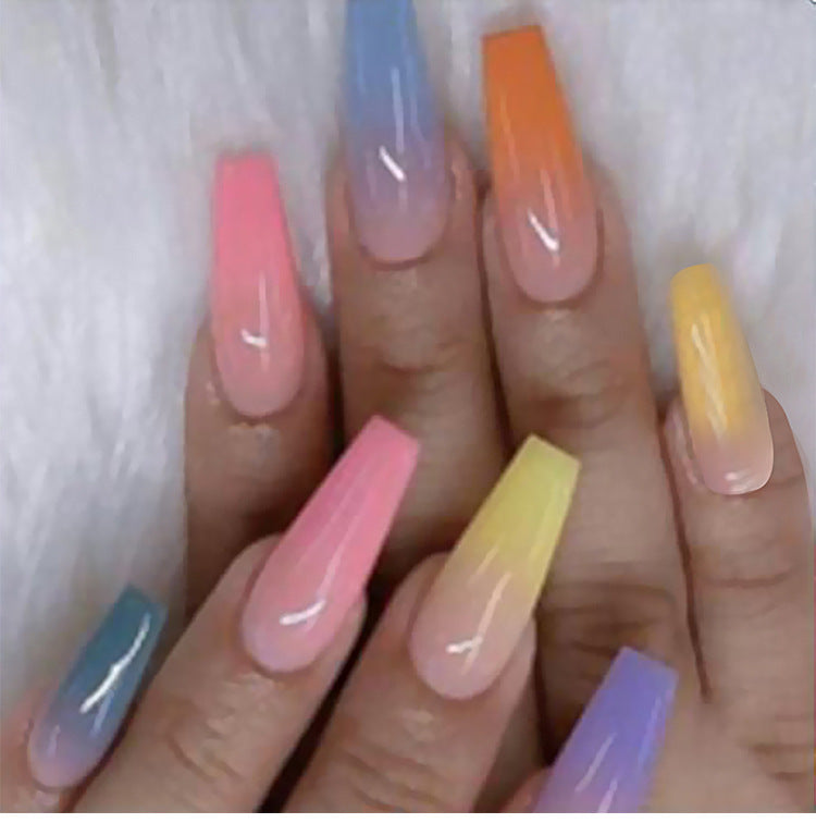 Long Ballet Nails With Flat And Pointed Water Droplets - Novair-product name