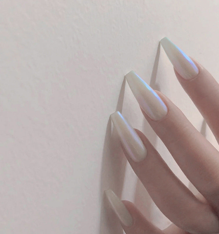 Long Ballet Nails With Flat And Pointed Water Droplets - Novair-product name