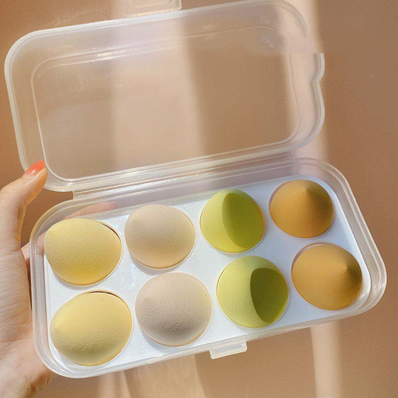 Do Not Eat Powder Beauty Egg Wet And Dry Puff Puff Sponge Soft Giant Makeup Egg With Storage Box - Novair-product name