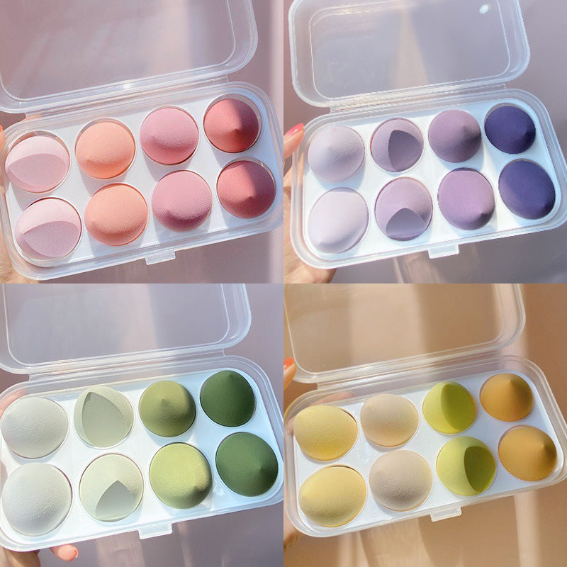 Do Not Eat Powder Beauty Egg Wet And Dry Puff Puff Sponge Soft Giant Makeup Egg With Storage Box - Novair-product name