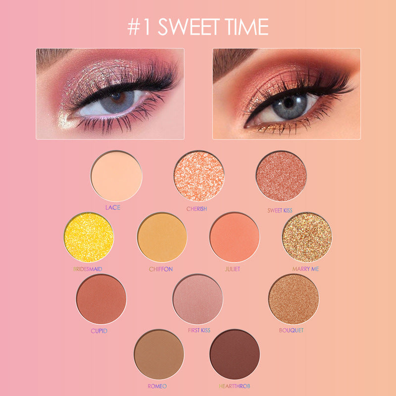 Time Eyeshadow Palette 12 Color Eyeshadow - Novair-product name
