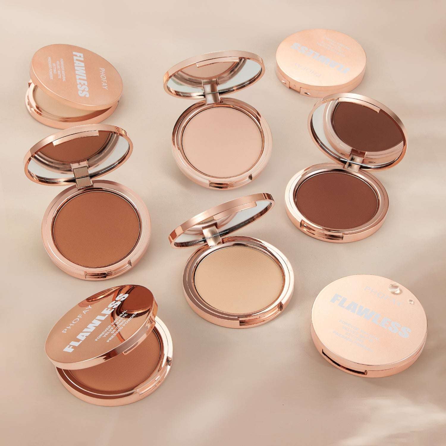 PHOFAY Matte Setting Pressed Powder - Novair-product name