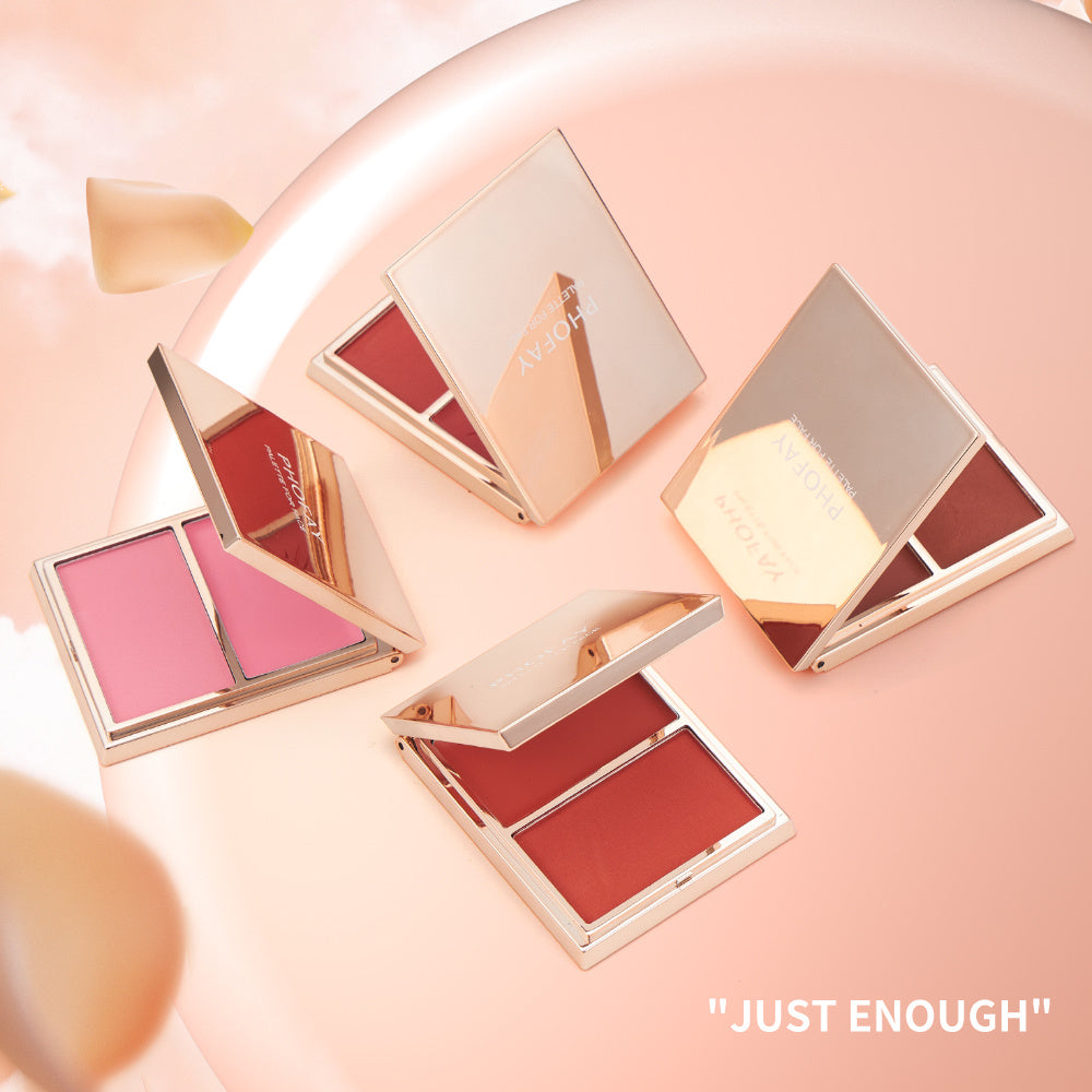 PHOFAY Double-Take Cream & Powder Blush Duo - Novair-product name
