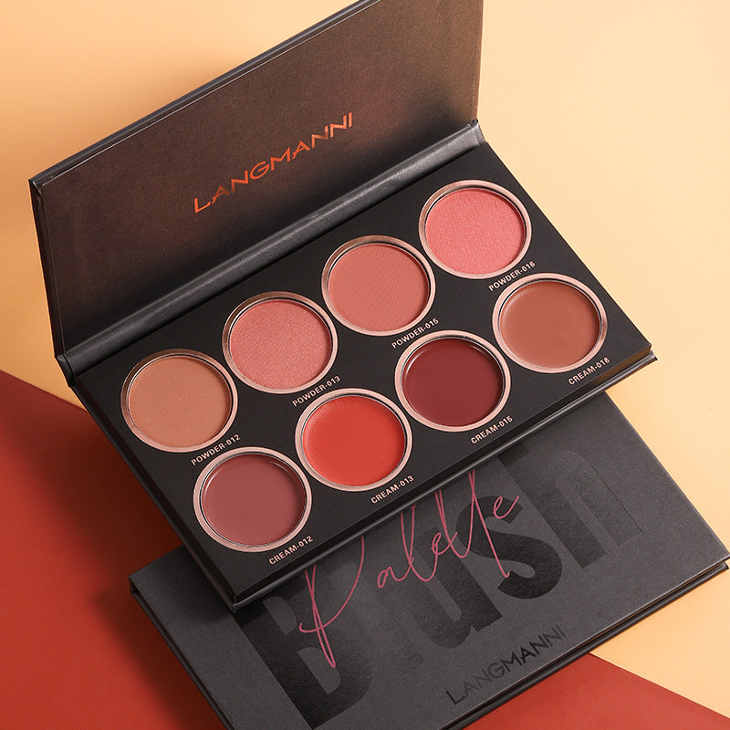 Makeup Eight-color Blush High Disc Brighten Skin Tone - Novair-product name