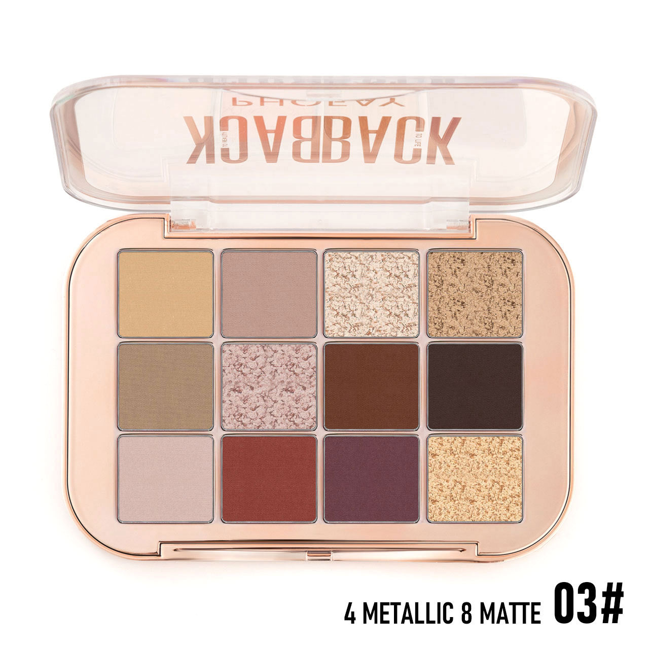 PHOFAY 12 Color Eyeshadow Palette - Novair-product name