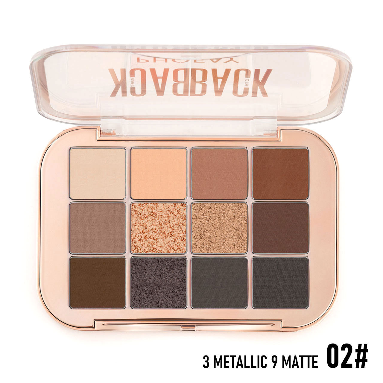 PHOFAY 12 Color Eyeshadow Palette - Novair-product name