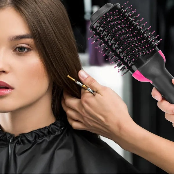 Hot Hair Brush 4 In 1 Hair Dryer Volumizer Brush Dryer Comb For Straightening Curling Drying - Novair-product name