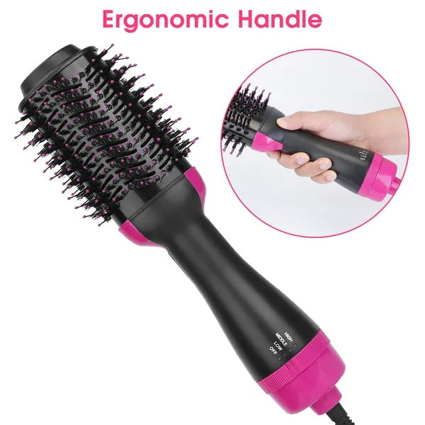Hot Hair Brush 4 In 1 Hair Dryer Volumizer Brush Dryer Comb For Straightening Curling Drying - Novair-product name