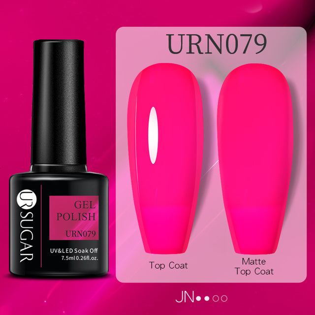 Black White Red Glitter Color Gel Nail Polish Matte - Novair-product name