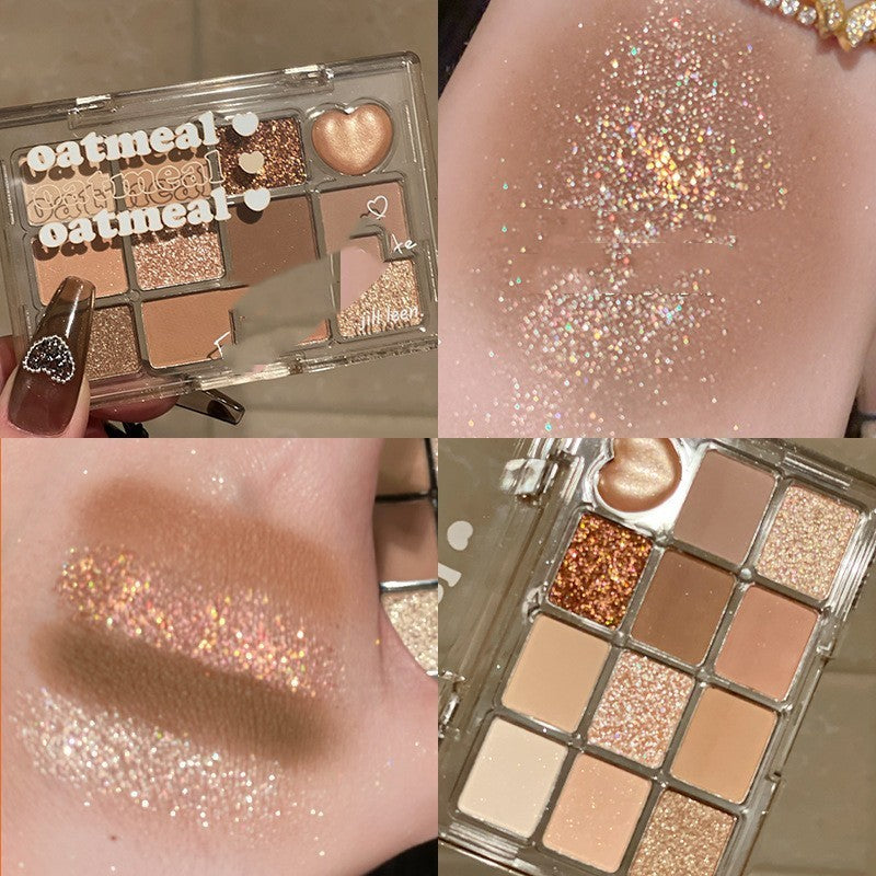 Beautiful Eye Shadow Plate Makeup Twelve Color Earth Tone - Novair-product name
