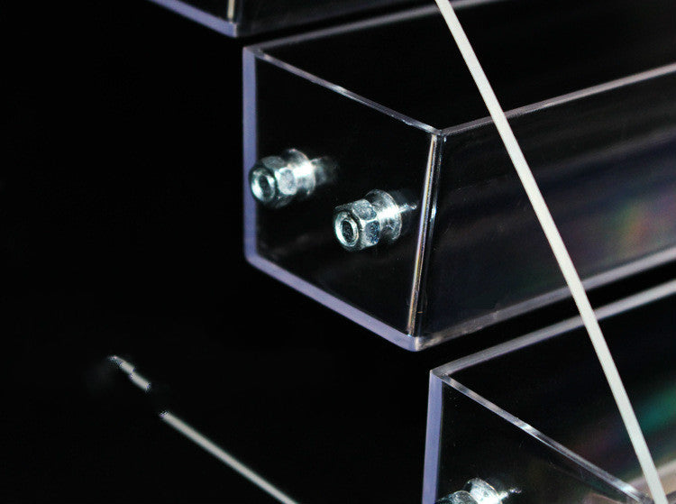 Acrylic Nail Polish Display Frame Transparent  Cosmetics Storage 26CM Storage Box - Novair-product name