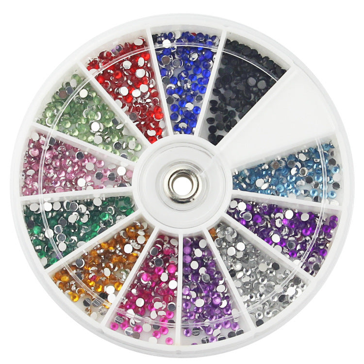Diamond fake nails domestic rhinestones 12 colors - Novair-product name