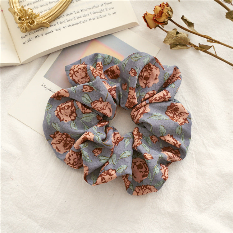 Japanese And Korean Rose Large Intestine Hair Ring