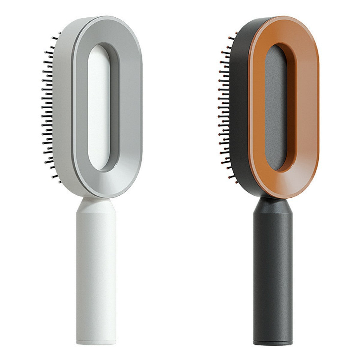 Self Cleaning Hair Brush For Women One-key Cleaning Hair Loss Airbag Massage Scalp Comb Anti-Static Hairbrush - Novair-product name