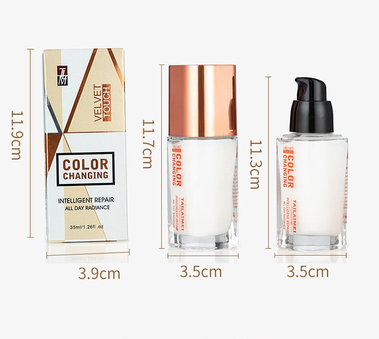 Warm skin tone liquid foundation - Novair-product name
