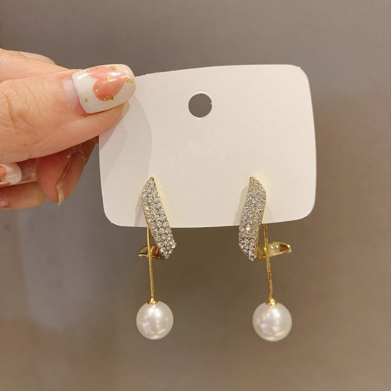 New Trendy High-end Earrings Retro Light Luxury Simple Earrings - Novair-product name