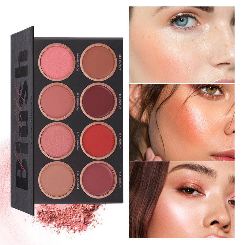 Makeup Eight-color Blush High Disc Brighten Skin Tone - Novair-product name