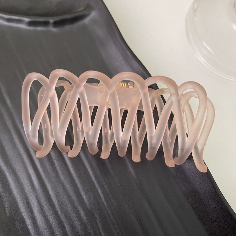 Grab Clip Large Elegant Temperament Frosted Hair Chuck Hair Clip