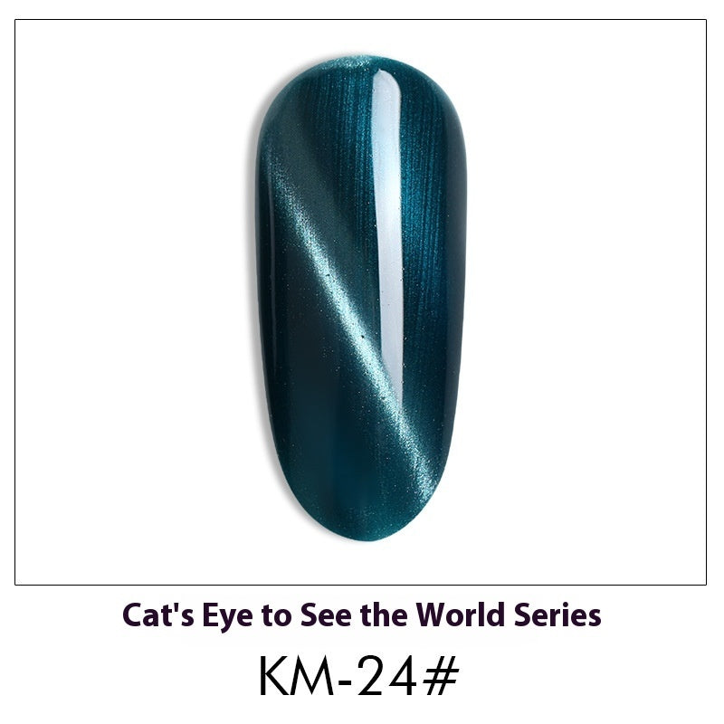 New 36 Colors Suit White Phototherapy Plastic Cat Eye Series Nail Polish Gel - Novair-product name