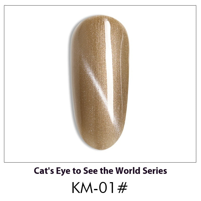 New 36 Colors Suit White Phototherapy Plastic Cat Eye Series Nail Polish Gel - Novair-product name