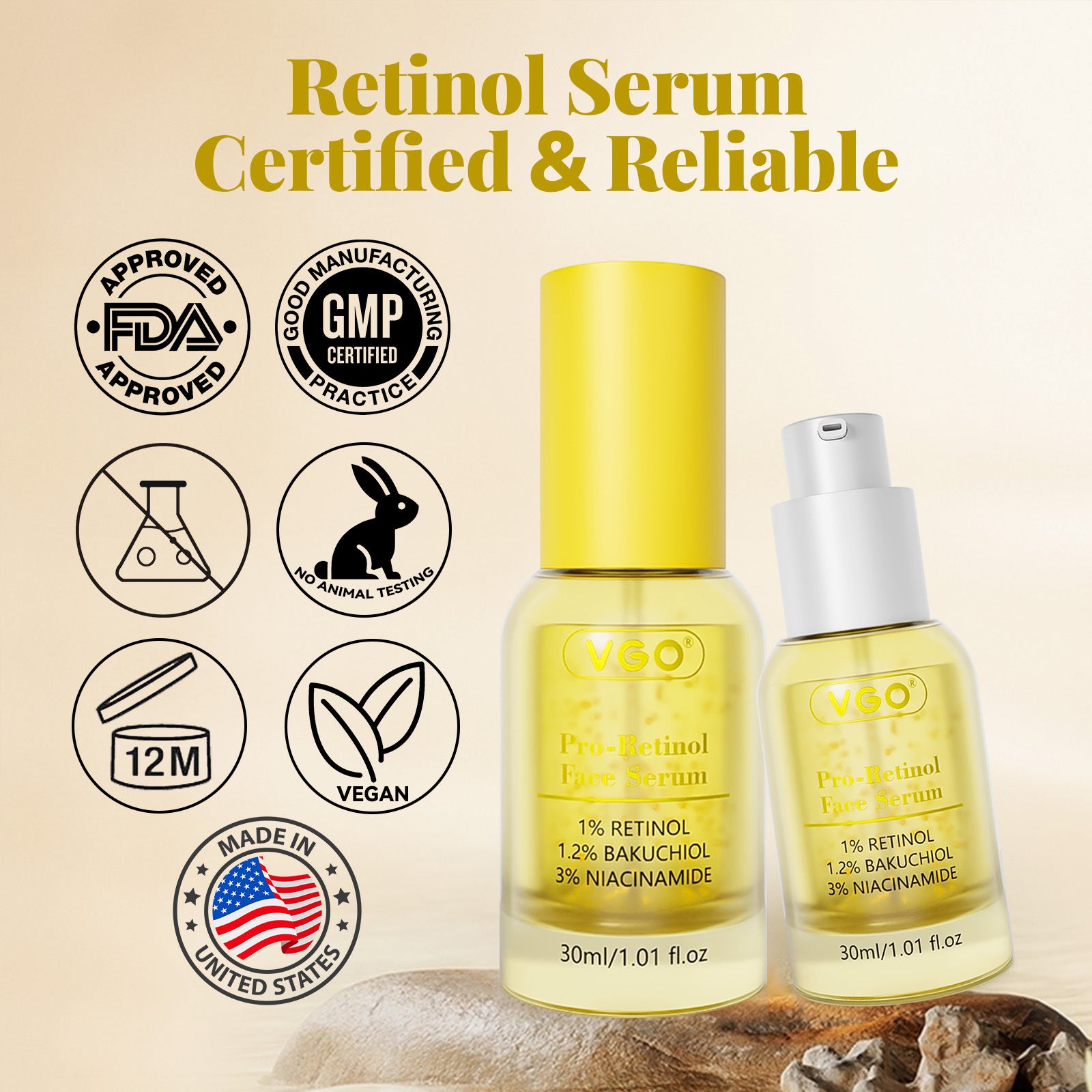 Pro-Retinol Face Serum - Novair-product name