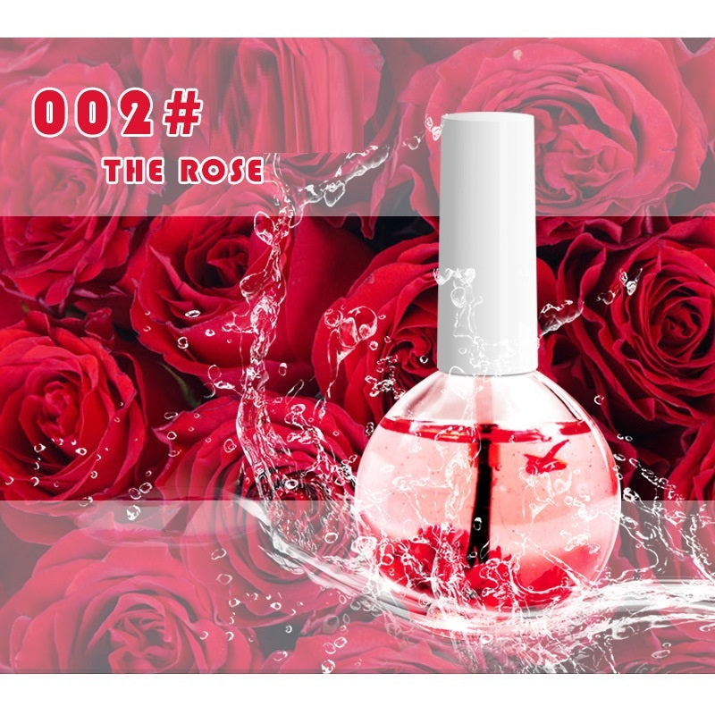 Nail Beauty Dried Flowers Nutrition Nail Treatment Oil Anti-agnail Nail Edge Moisturizing Nail Base Coat Natural Dried Flower Nutrient Solution - Novair-product name