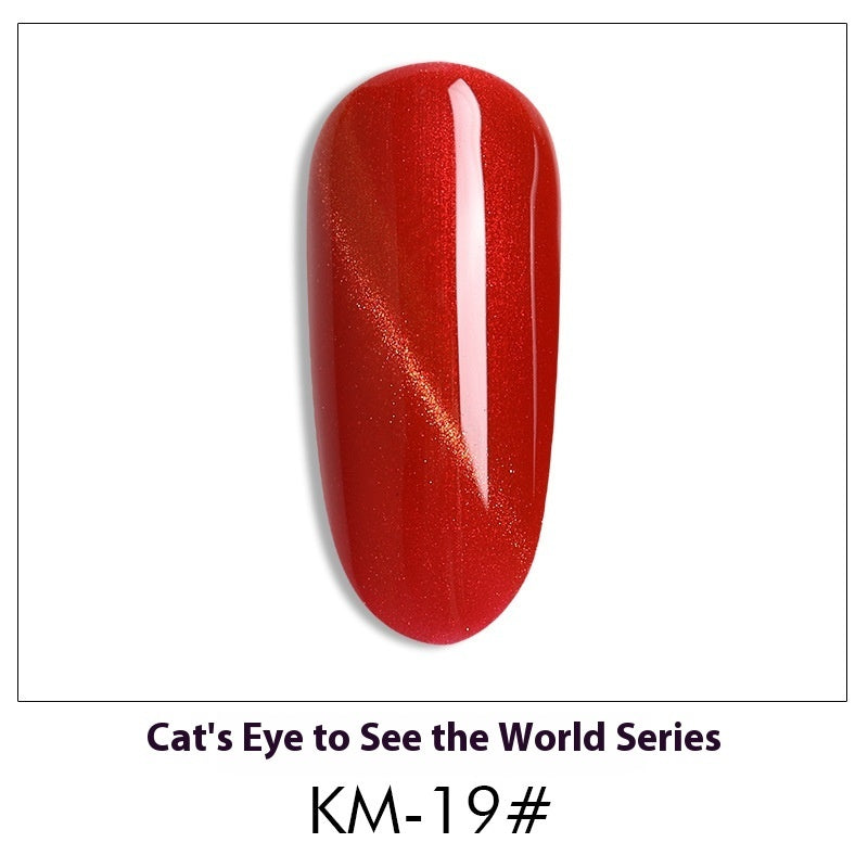 New 36 Colors Suit White Phototherapy Plastic Cat Eye Series Nail Polish Gel - Novair-product name