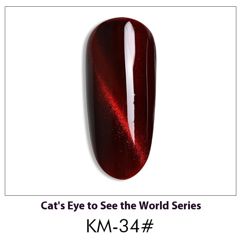 New 36 Colors Suit White Phototherapy Plastic Cat Eye Series Nail Polish Gel - Novair-product name