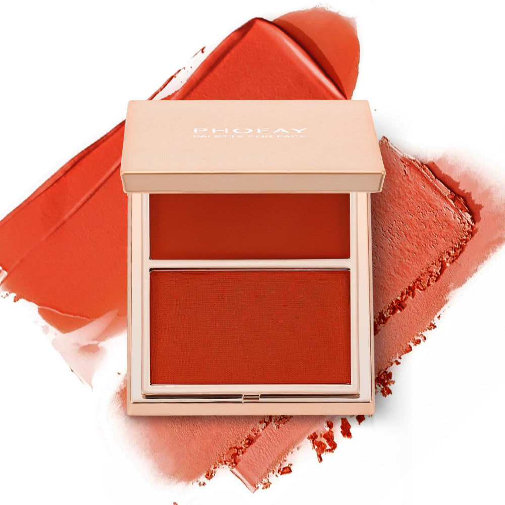 PHOFAY Double-Take Cream & Powder Blush Duo - Novair-product name