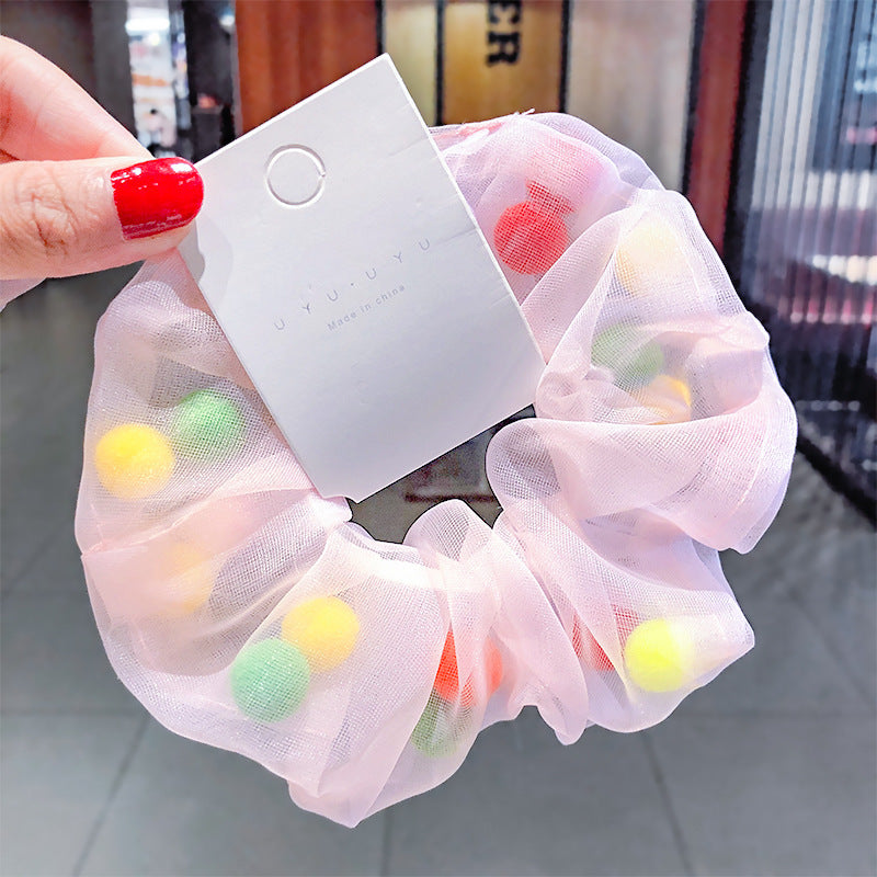 Hair Ball Mesh Yarn Large Intestine Hair Ring