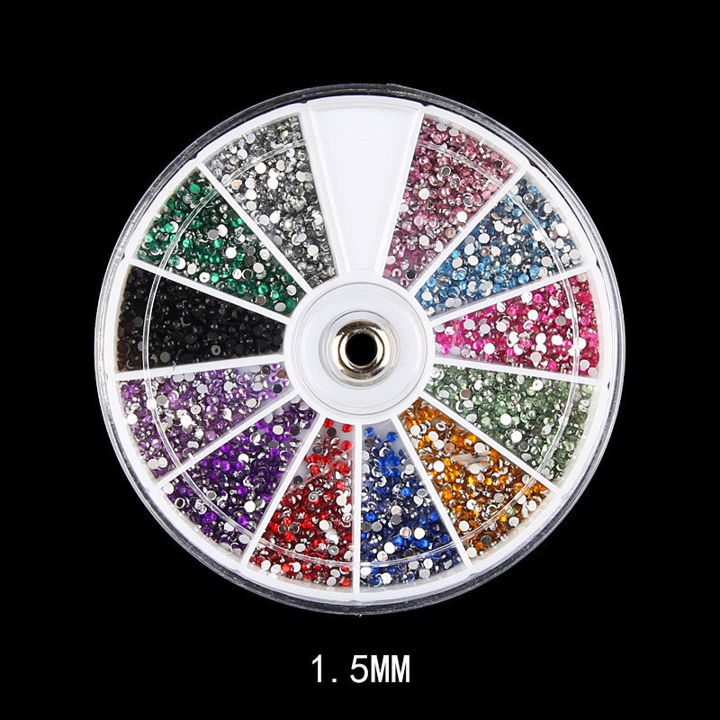 Diamond fake nails domestic rhinestones 12 colors - Novair-product name
