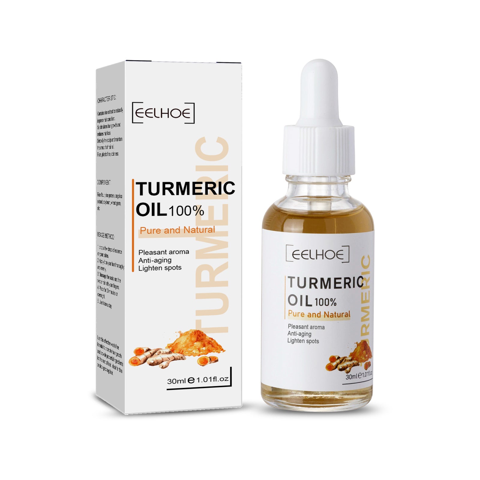 EELHOE Turmeric Dark Spot Correcting Serum Face Care Spot Moisturizing Nourishing Repairing Complexion Serum - Novair-product name