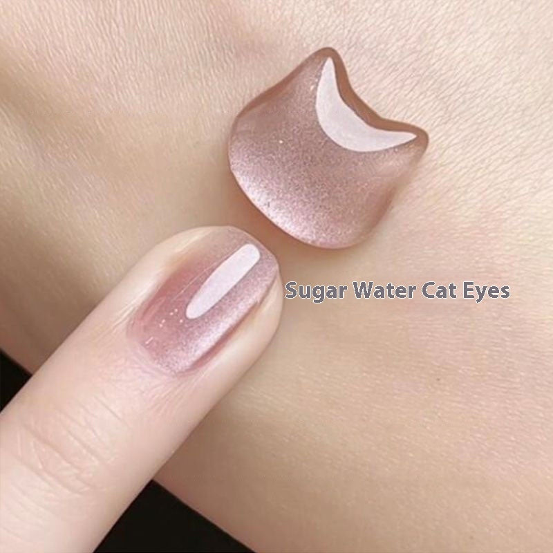 New Micro Glass Bead Crystal Cat's Eye Gel Nail Polish - Novair-product name