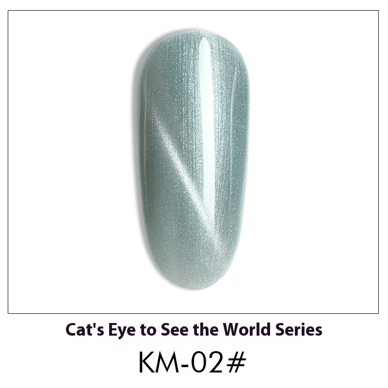 New 36 Colors Suit White Phototherapy Plastic Cat Eye Series Nail Polish Gel - Novair-product name