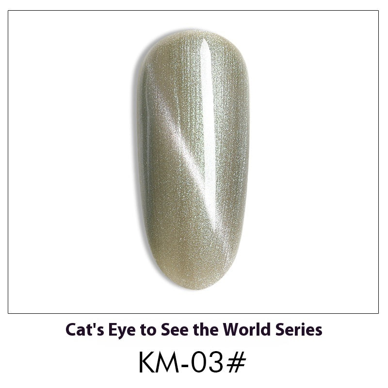 New 36 Colors Suit White Phototherapy Plastic Cat Eye Series Nail Polish Gel - Novair-product name