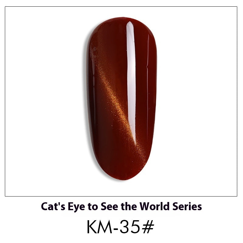 New 36 Colors Suit White Phototherapy Plastic Cat Eye Series Nail Polish Gel - Novair-product name