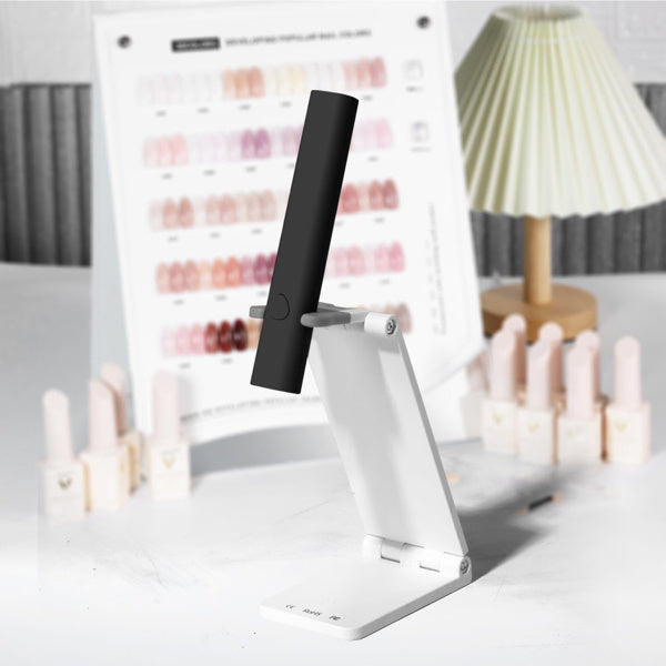UV For Gel Nails, Mini U V LED Nail Light Handheld, With Bracket, Portable Nail Dryer, Rechargeable USB Wireless, For Fast Drying, Black - Novair-product name